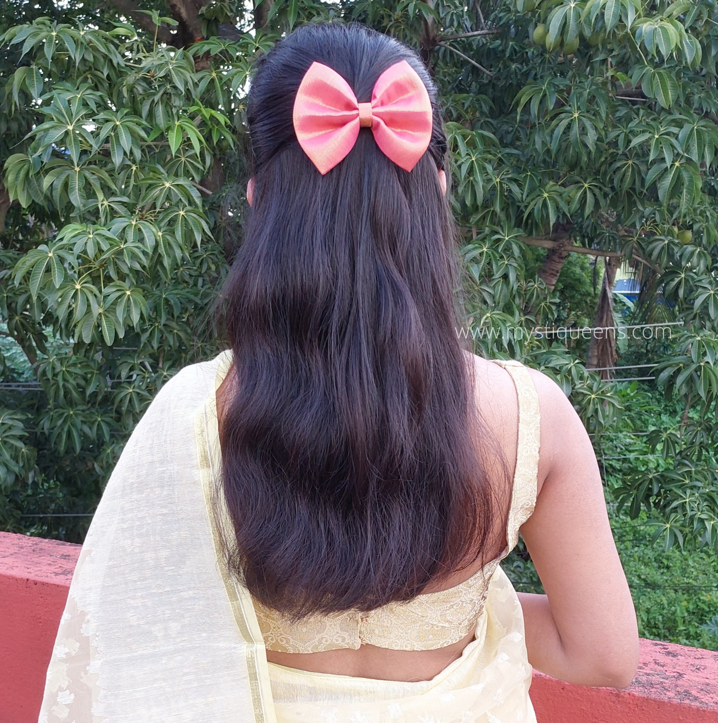 Peach Shine Bow