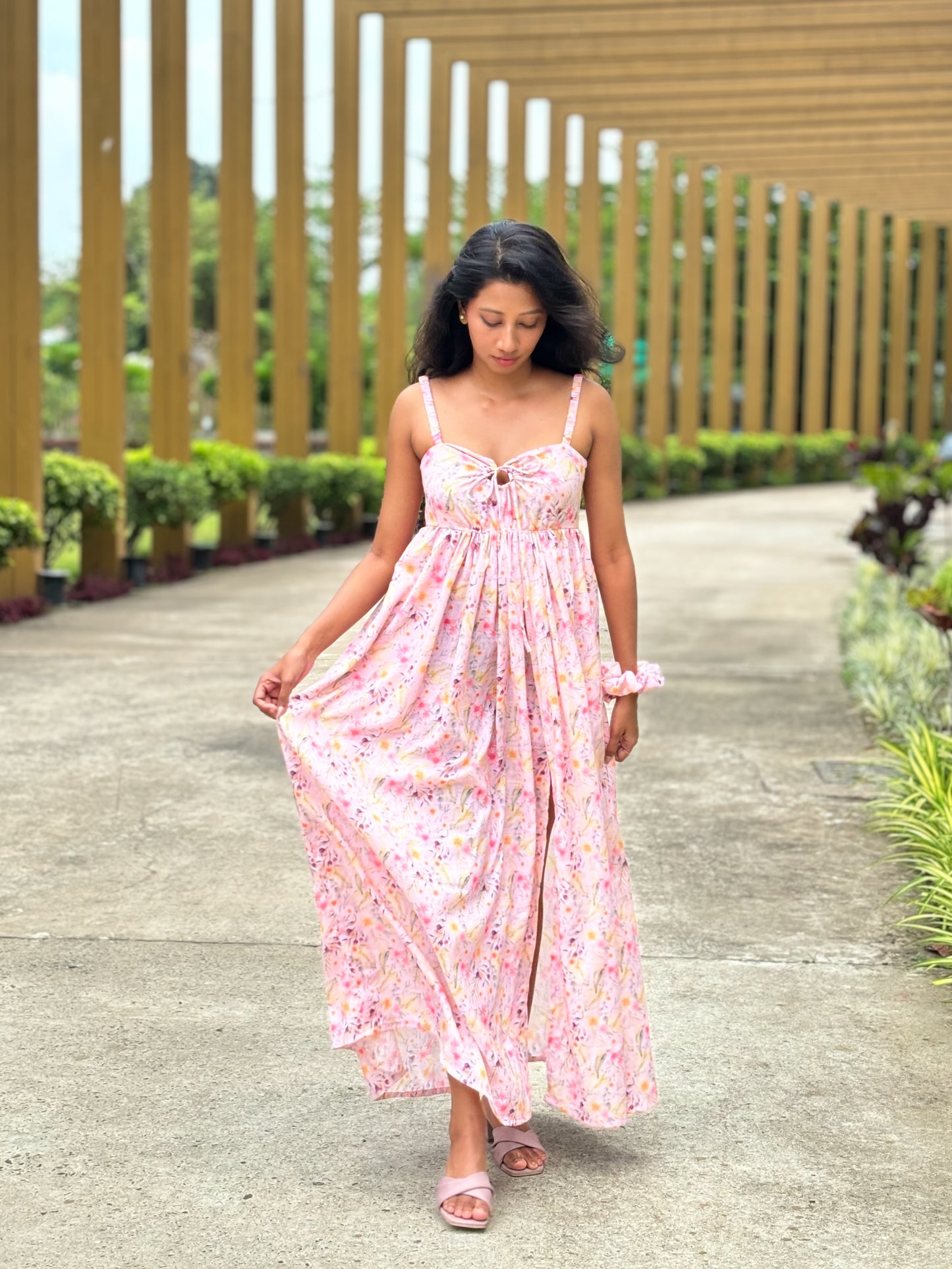 Pink in Nature- maxi dress