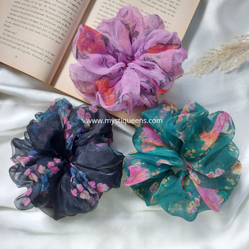 Organza XL Scrunchies Combo 6