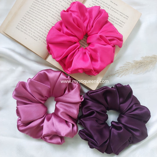 Satin XL Scrunchies Combo 2