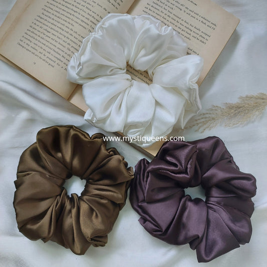 Satin XL Scrunchies Combo 5