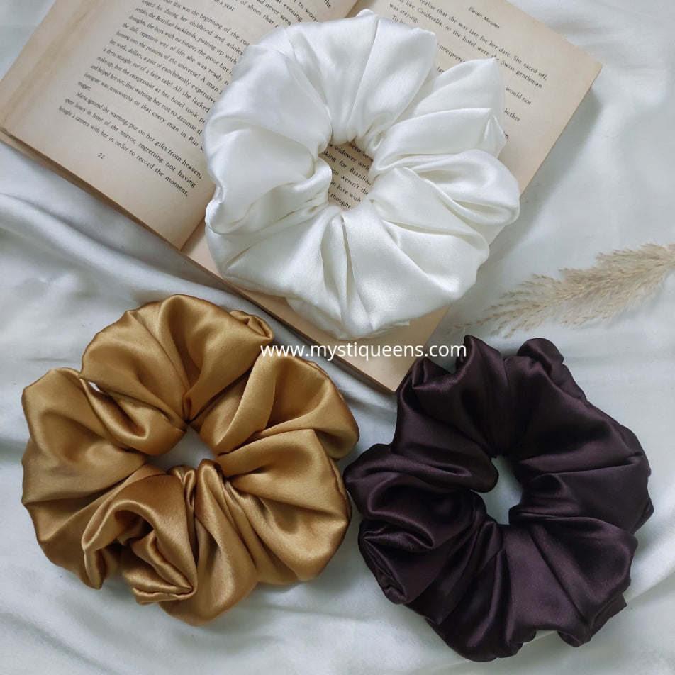 Satin XL Scrunchies Combo 1