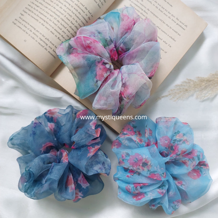 Organza XL Scrunchies Combo 3