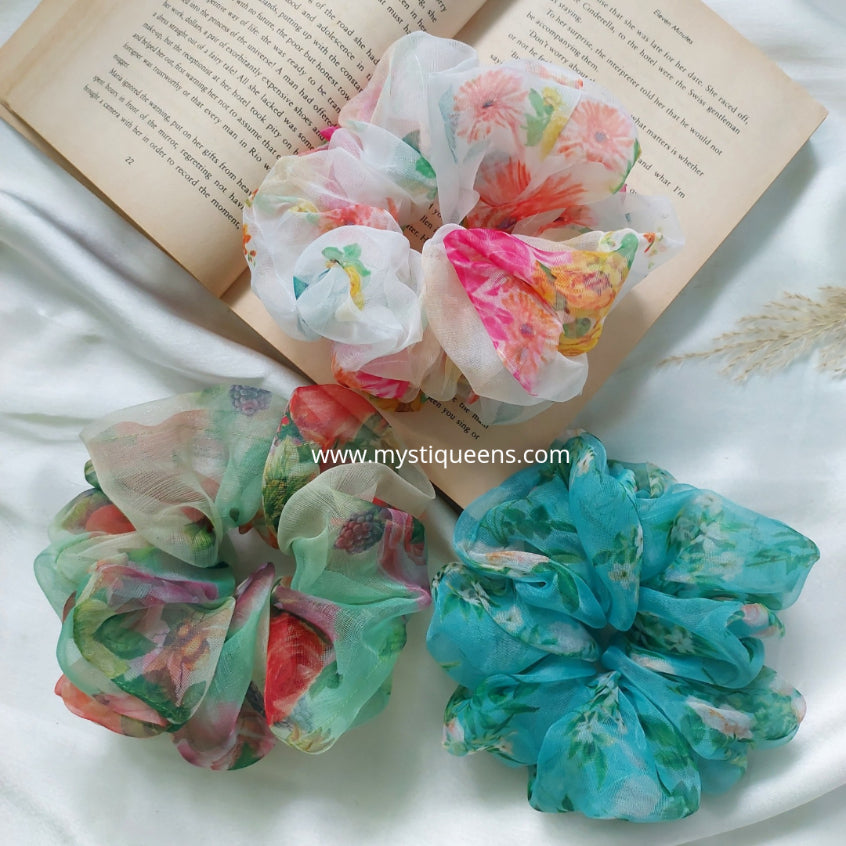 Organza XL Scrunchies Combo 4